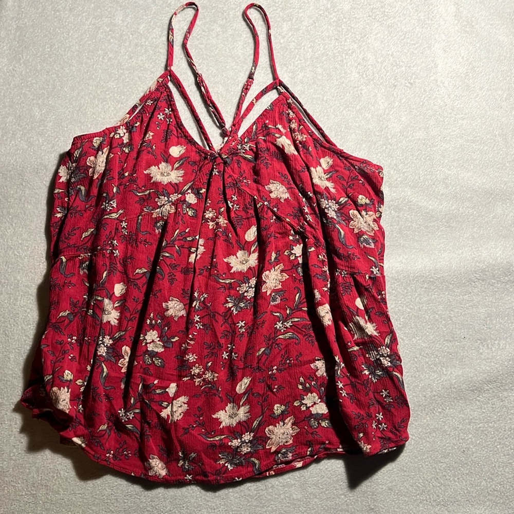 American Eagle flower printed tanktop